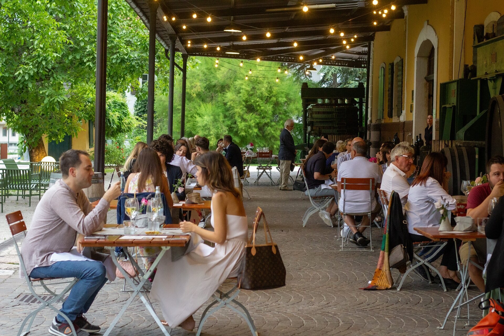 Aperitifs und Abendessen in der Weinkellerei Endrizzi
