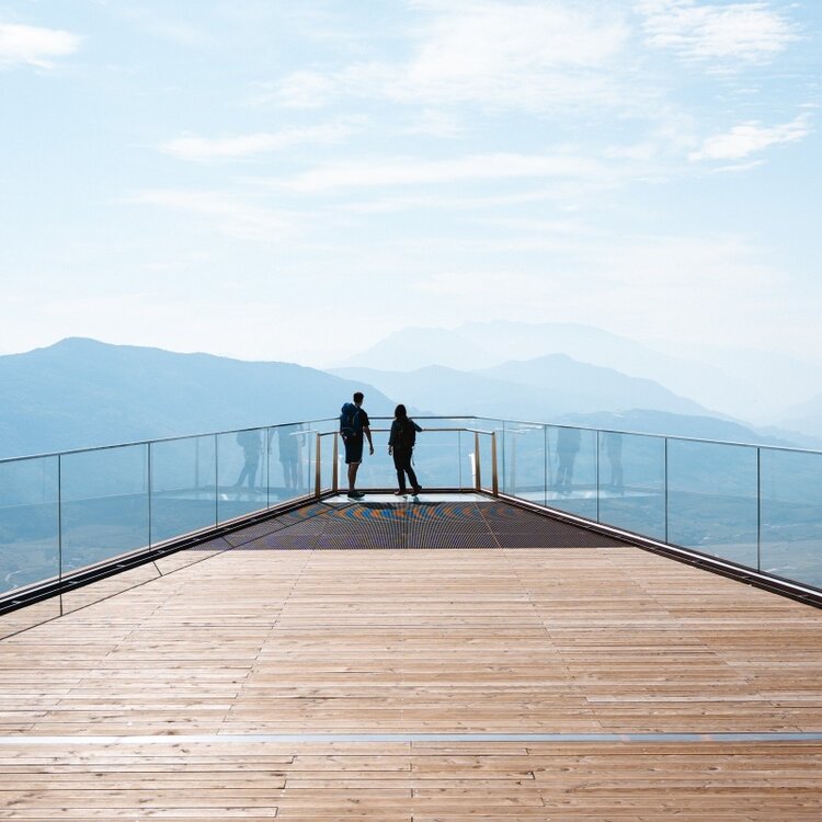 Hiking Loop on Monte di Mezzocorona: Skywalk and Suspension Bridge