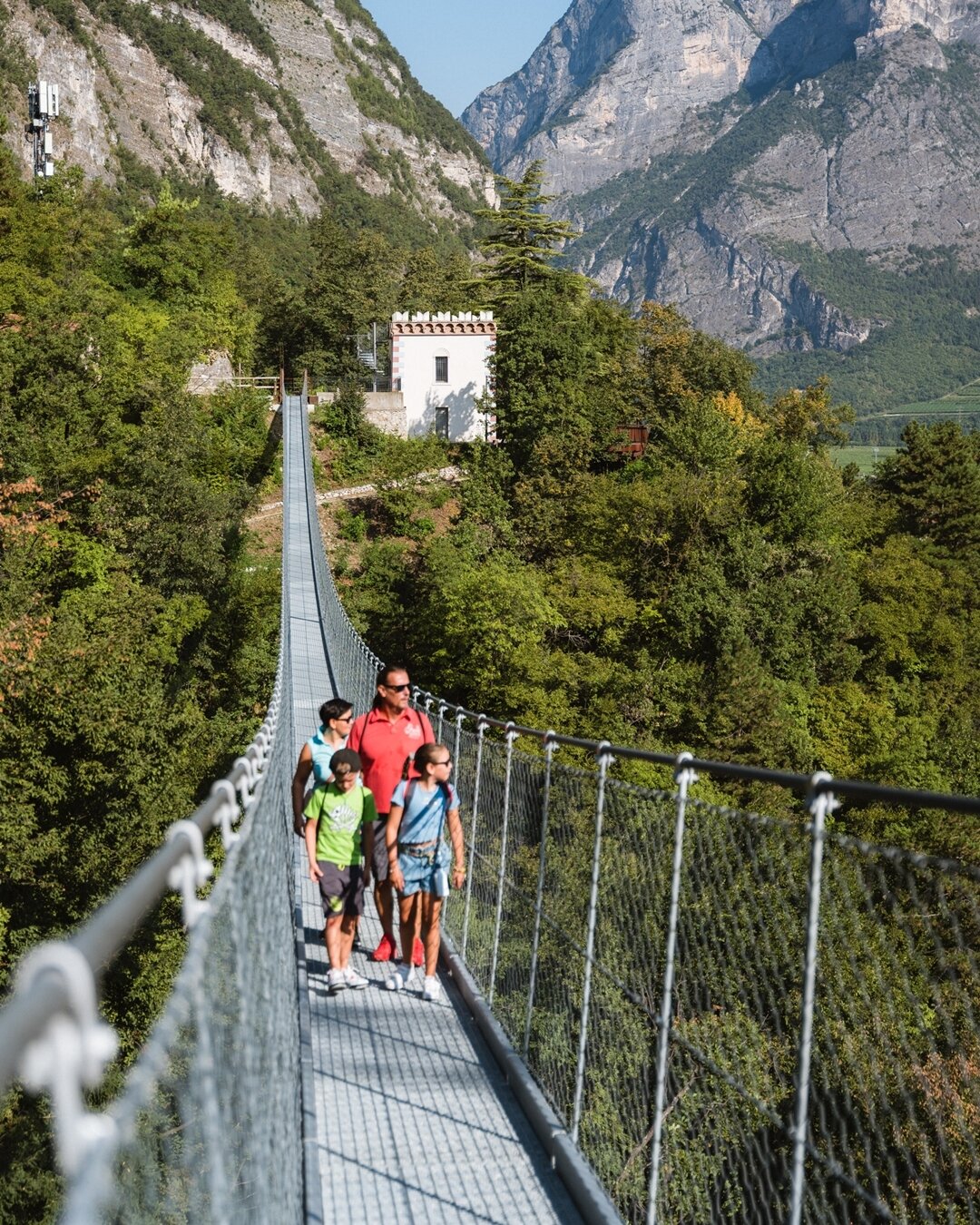 Hängebrücke Mezzolombardo