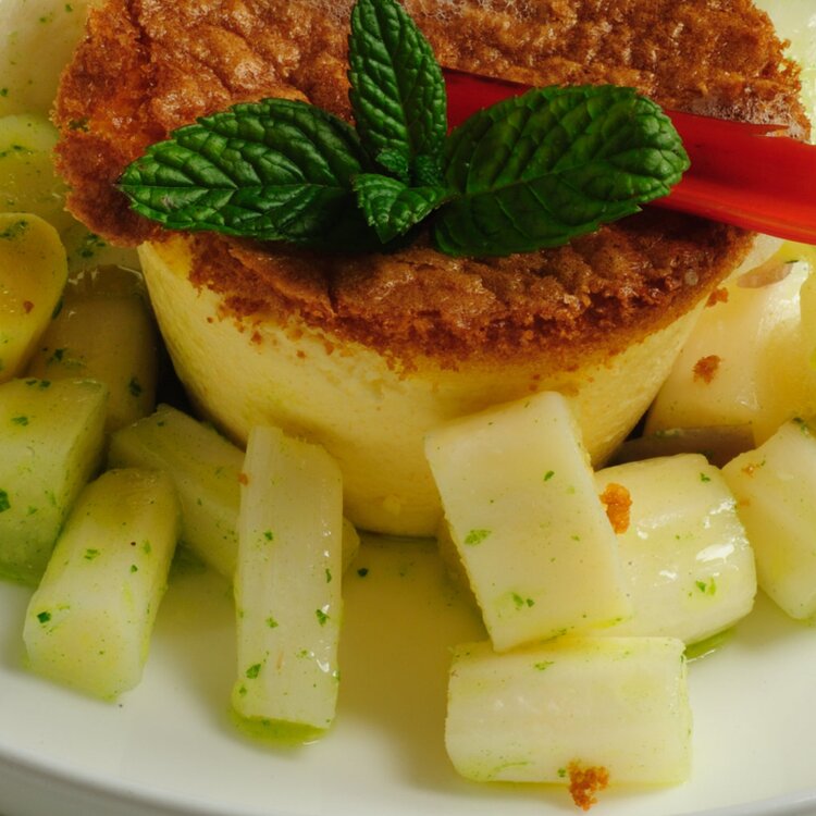 Flan di Trentingrana con asparagi